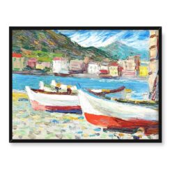 Wassily Kandinsky Łodzie Rapallo 40x30