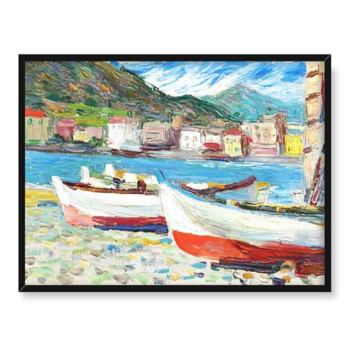 Wassily Kandinsky Łodzie Rapallo 40x30