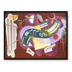 Wassily Kandinsky Rigide et courbe abstrakcja 40x30