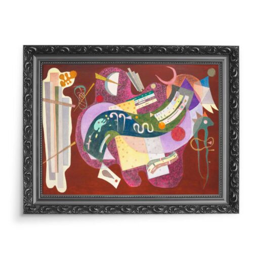 Wassily Kandinsky Rigide et courbe abstrakcja 70x50 wydruk na płótnie CANVAS