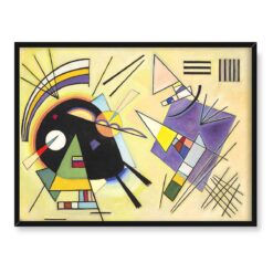 Wassily Kandinsky Schwarz und violet abstrakcja 40x30