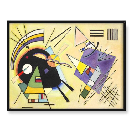 Wassily Kandinsky Schwarz und violet abstrakcja 40x30