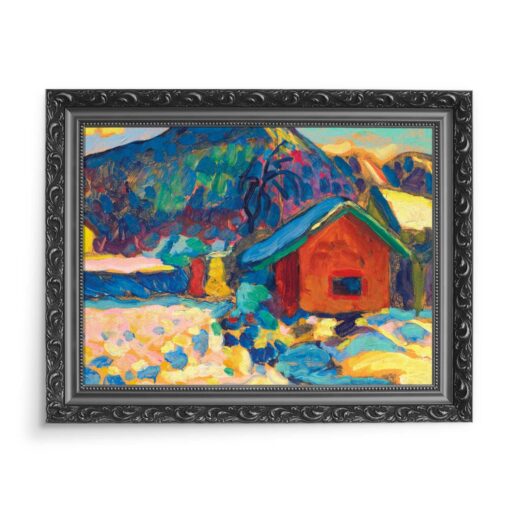 Wassily Kandinsky Winterstudie mit berg 70x50 wydruk na płótnie CANVAS