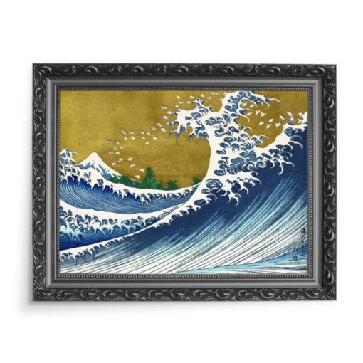 Wielka fala w Kaganawie a la Hokusai 70x50 wydruk na płótnie CANVAS