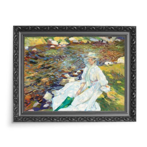 Wilfried de Glehn Portret Jane przy strumyku 70x50 wydruk na płótnie CANVAS