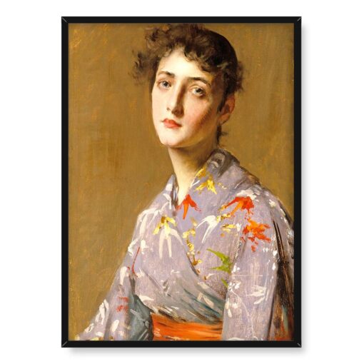 William Merritt Chase Dziewczyna w japońskim kostiumie 50x70