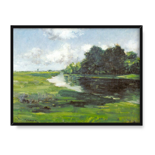 William Merritt Chase Krajobraz Long Island po deszczu 40x30