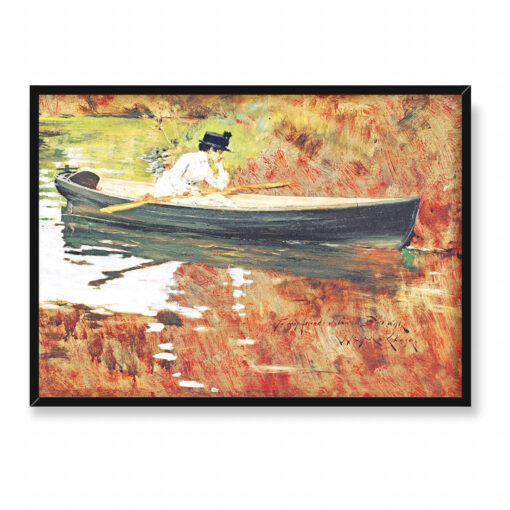 William Merritt Chase Pani Chase w Prospect Park 70x50