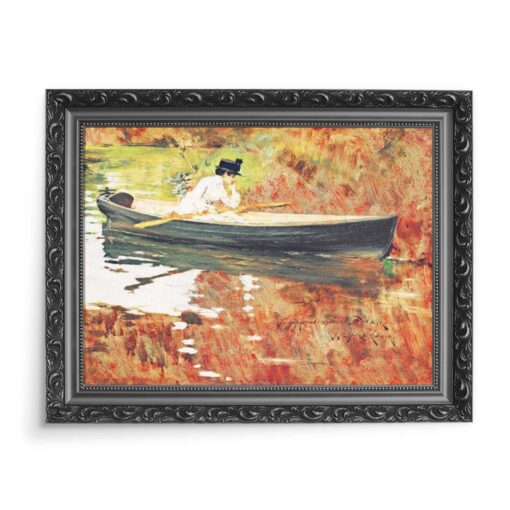 William Merritt Chase Pani Chase w Prospect Park 70x50 wydruk na płótnie CANVAS