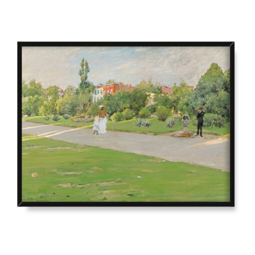 William Merritt Chase Park w Brooklynie 40x30 w RAMIE