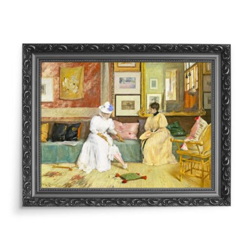 William Merritt Chase Pogawędka 70x50 wydruk na płótnie CANVAS