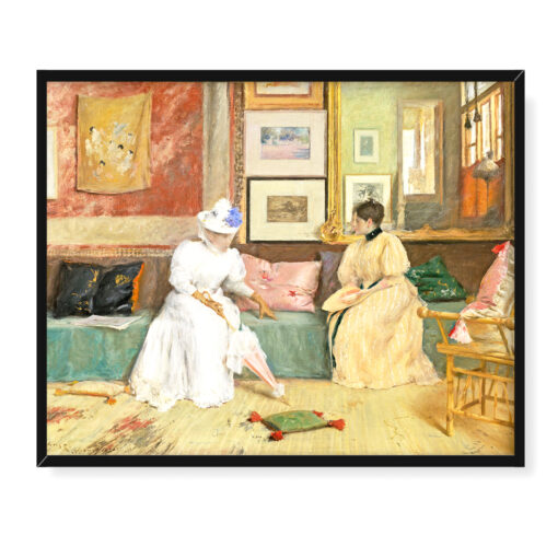 William Merritt Chase Przyjazne połączenie 50x40 w RAMIE