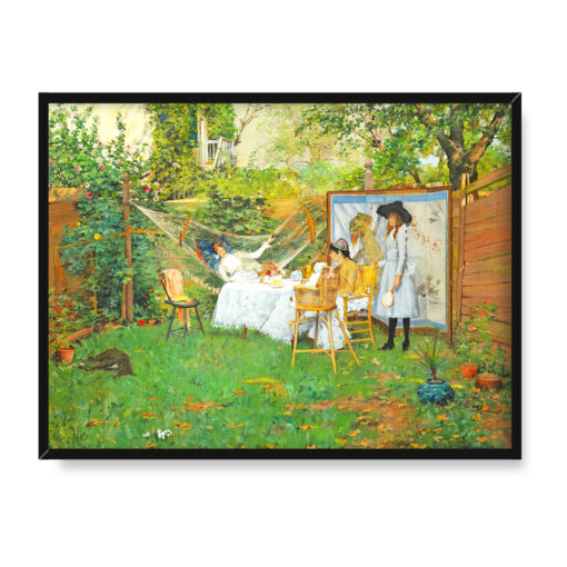 William Merritt Chase Śniadanie na świeżym powietrzu 40x30 w RAMIE