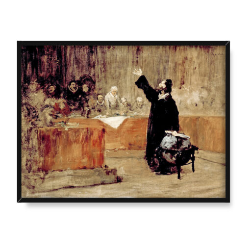 William Merritt Chase Szkic Kolumb przed soborem w Salamance 40x30 w RAMIE