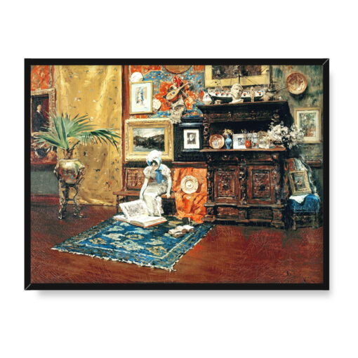 William Merritt Chase Wnętrze studia kopia 40x30 w RAMIE