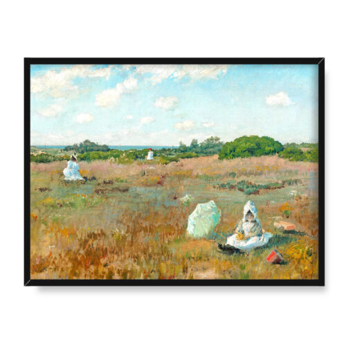 William Merritt Chase Zbieranie jesiennych kwiatów 40x30 w RAMIE