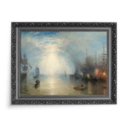 William Turner Keelmen Heaving in Coals by Moonlight 70×50 wydruk na płótnie CANVAS