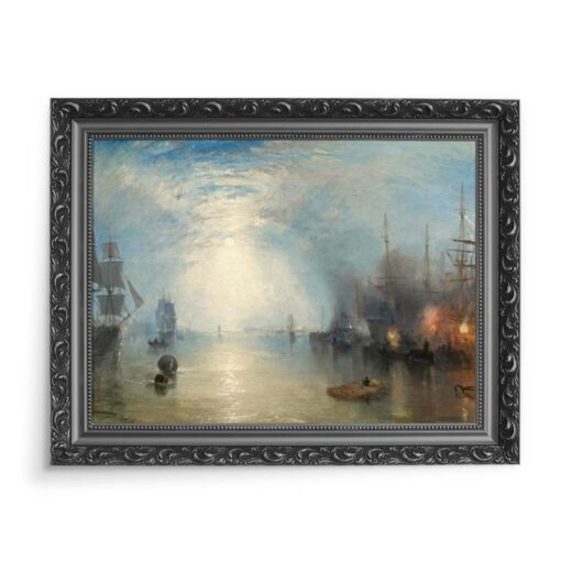 William Turner Keelmen Heaving in Coals by Moonlight 70x50 wydruk na płótnie CANVAS