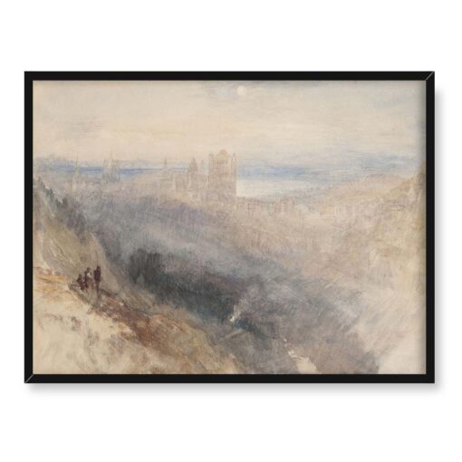 William Turner Księżyc nad Lozanną 40x30 w RAMIE