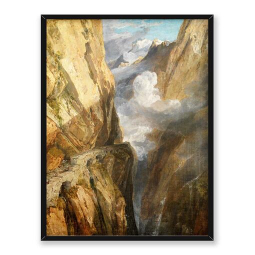 William Turner Przełęcz świętego Gottharda Szwajcaria 30x40
