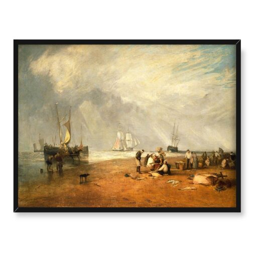 William Turner Targ rybny na plaży w Hastings Anglia 40x30