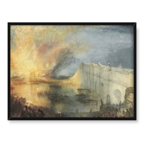 William Turner The Burning of the Houses of Lords and Commons 40x30