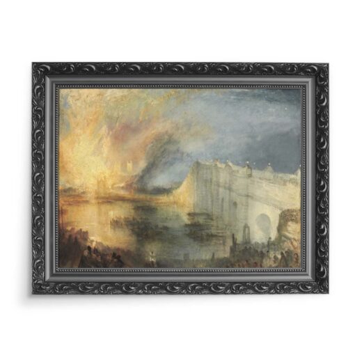 William Turner The Burning of the Houses of Lords and Commons 70x50 wydruk na płótnie CANVAS