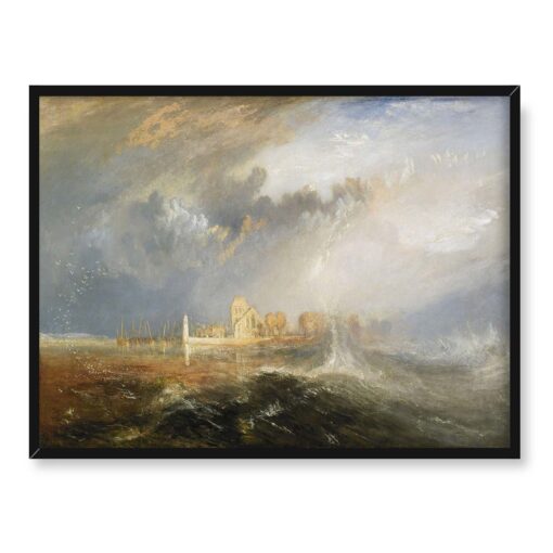 William Turner Ujście Sekwany 40x30