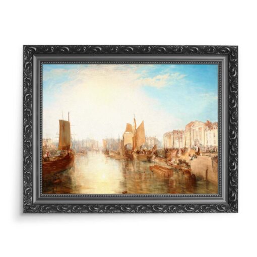 William Turner Zatoka Dieppe 70x50 wydruk na płótnie CANVAS