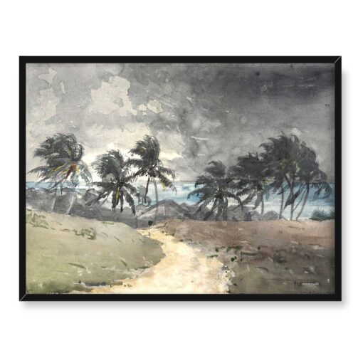 Winslow Homer Burza na Bahamach 40x30