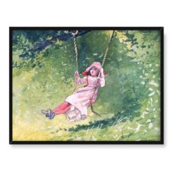 Winslow Homer Dziewczynka na huśtawce 40x30