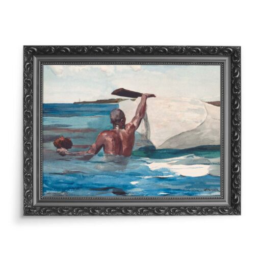 Winslow Homer Poławiacz gąbek Karaiby 70x50 wydruk na płótnie CANVAS