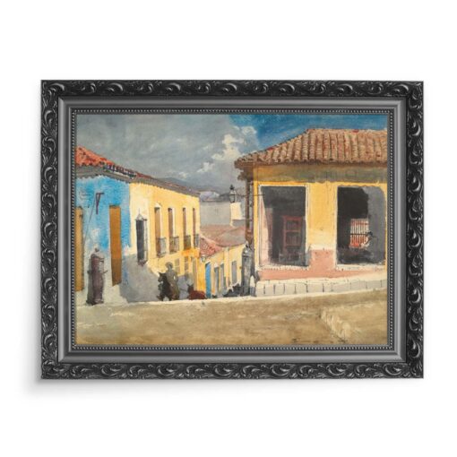 Winslow Homer Santiago de Cuba scena uliczna 70x50 wydruk na płótnie CANVAS