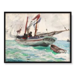 Winslow Homer Szkuner Nassau Bahamy 40x30