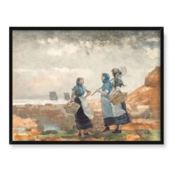 Winslow Homer Trzy rybaczki Tynemouth 40x30