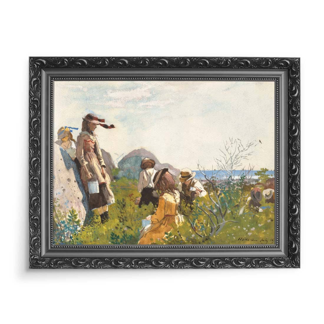 Winslow Homer Zbieranie jagód 70x50 wydruk na płótnie CANVAS