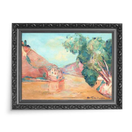 Włodzimierz Terlikowski Widok na jezioro 70x50 wydruk na płótnie CANVAS