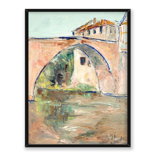 Włodzimierz Terlikowski Widok na most 30x40