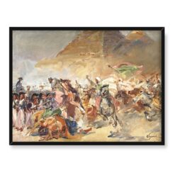 Wojciech Kossak Bitwa pod piramidami 40x30