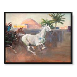 Wojciech Kossak Cwałujący arab 40x30