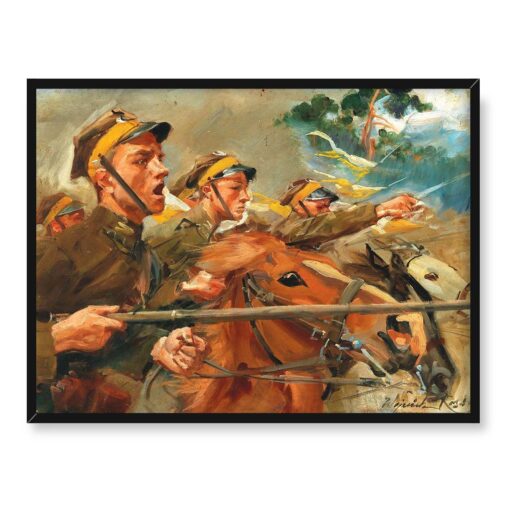 Wojciech Kossak Do ataku 40x30
