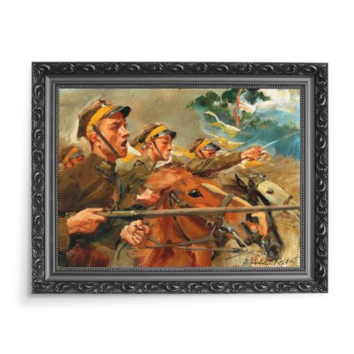 Wojciech Kossak Do ataku 70x50 wydruk na płótnie CANVAS