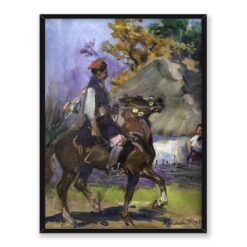 Wojciech Kossak Drużba krakowski 30x40