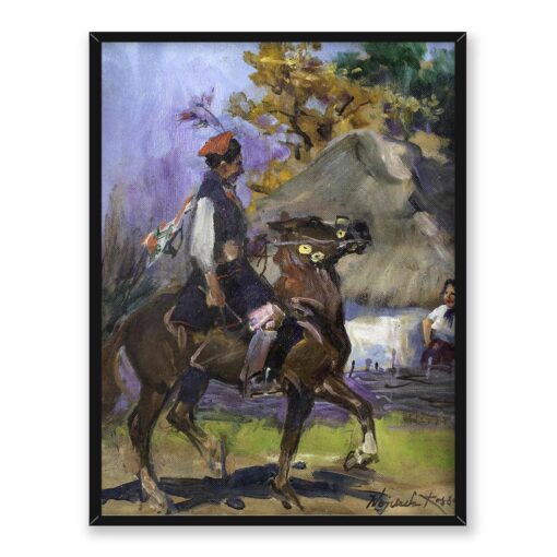 Wojciech Kossak Drużba krakowski 30x40