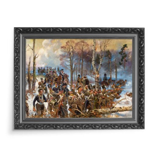 Wojciech Kossak Olszynka Grochowska 70x50 wydruk na płótnie CANVAS