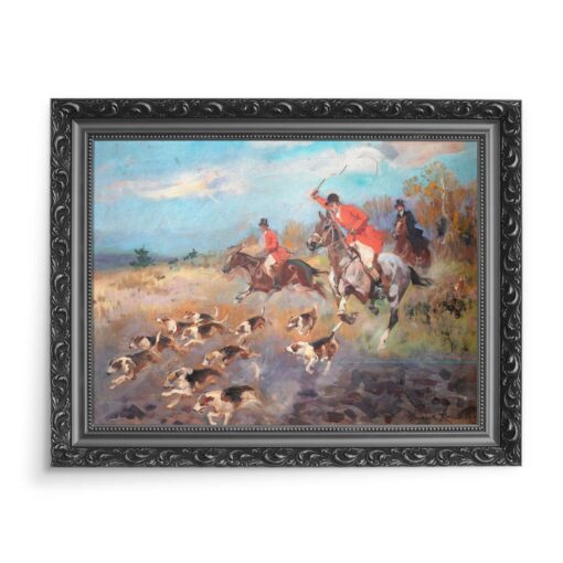 Wojciech Kossak Polowanie 70x50 wydruk na płótnie CANVAS