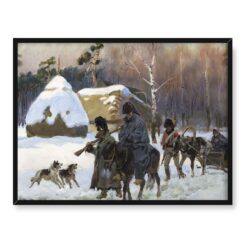Wojciech Kossak Powrót spod Moskwy 40×30