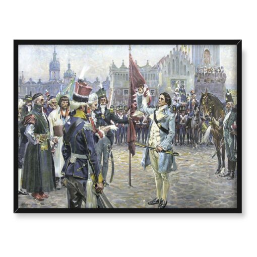 Wojciech Kossak Przysięga Kościuszki 40x30
