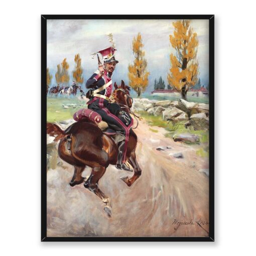 Wojciech Kossak Rekonesans lekkiej jazdy 30x40