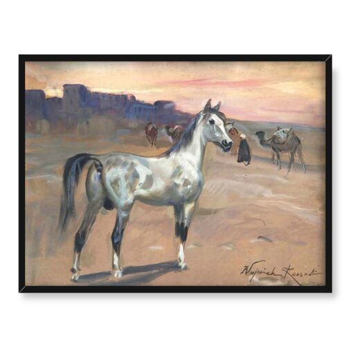 Wojciech Kossak Scena arabska 40x30 w RAMIE